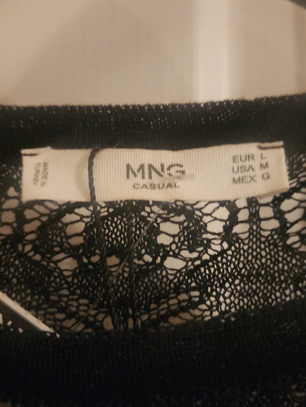 MANGO LACE RUFFLE TOP - Picture 6 of 13